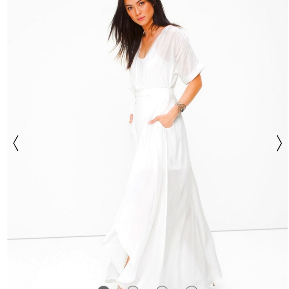 NWT Whitehouse Black Market high low maxi dress
